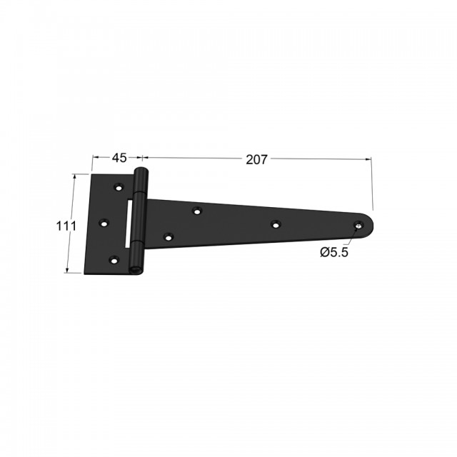 T-TYPE HINGE 200 / BLACK